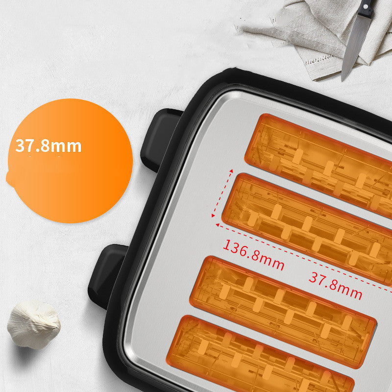 Multifunctional 4-Slot Toaster